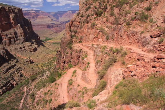 Bright Angel trail in Grand Canyon National Park